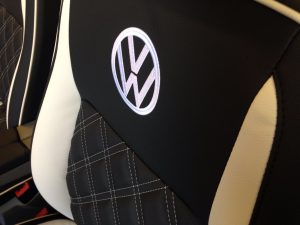 CSG Trimming Southampton - black and white VW seat retrim